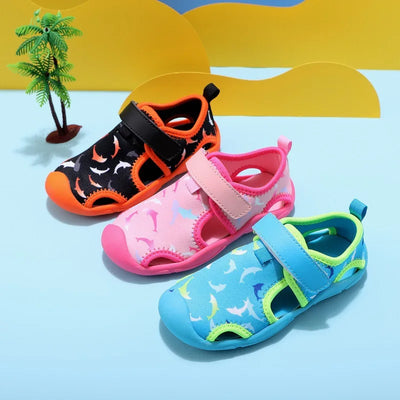 Kids Sandals Girl Children'S Fashion Comfortable Breathable Netcloth Casual Shoes Boys Water Sports Children'S Beach Shoes