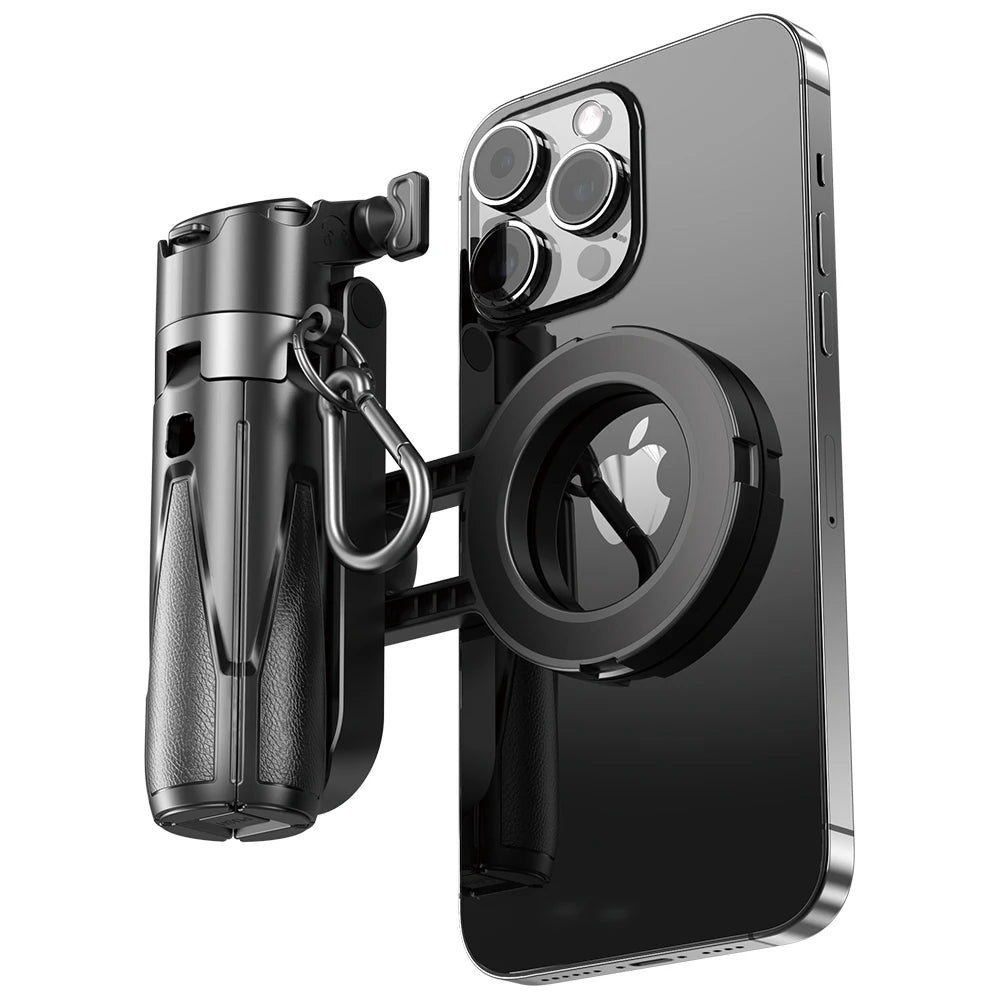 4-in-1 Multifunctional Selfie Stick with Wireless Remote Control, Magnetic Cell Phone Clip, and 360° Rotation