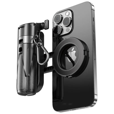 4-in-1 Multifunctional Selfie Stick with Wireless Remote Control, Magnetic Cell Phone Clip, and 360° Rotation