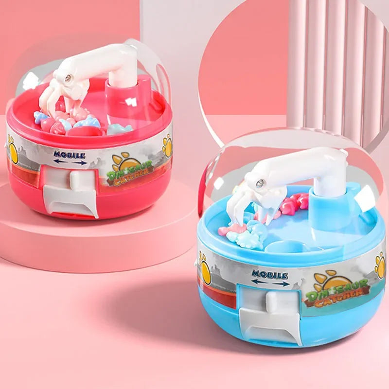 Dinosaur Figure Grabber Capsule Toy Mini Catch Fish Claw Machines anti Stress Fidget Gift Prize Fun Toy for Kid Adult Tiny Stuff