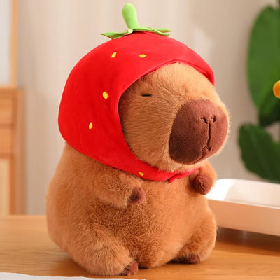 New 21Cm Capybara Plush Toy Simulation Capibara Anime Fluffty Toy Cute Soft Stuffed Animals Doll Plush Christmas Gifts for Kids