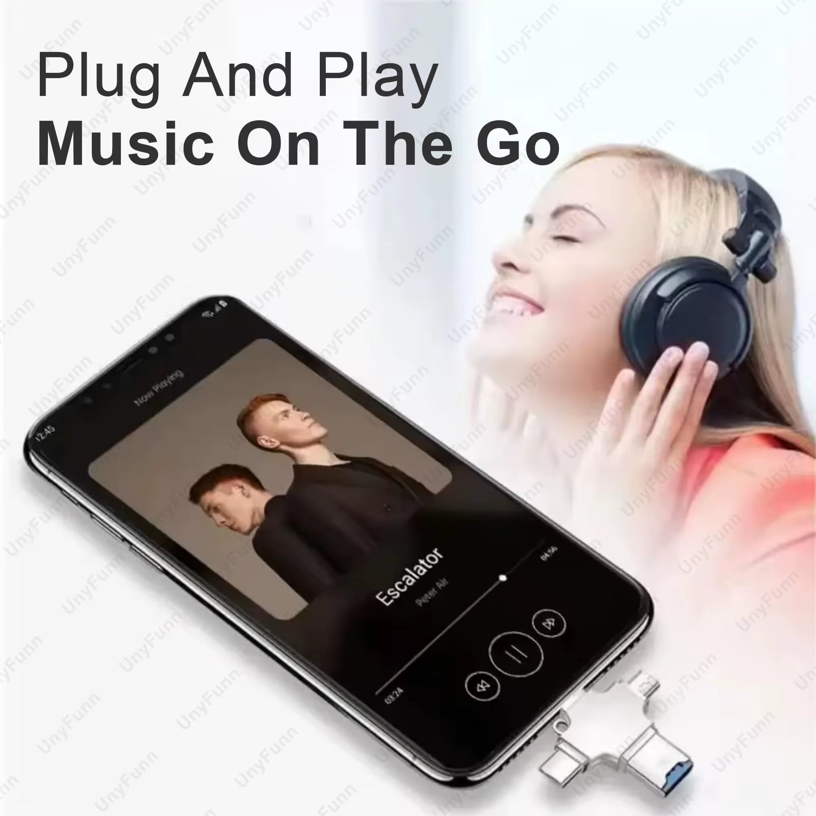 4-In-1 Memory Card Reader for Ios Android Mobile Phone PC TYPEC USB to Micro SD TF Card Reader for Iphone Huawei Samsung Xiaomi