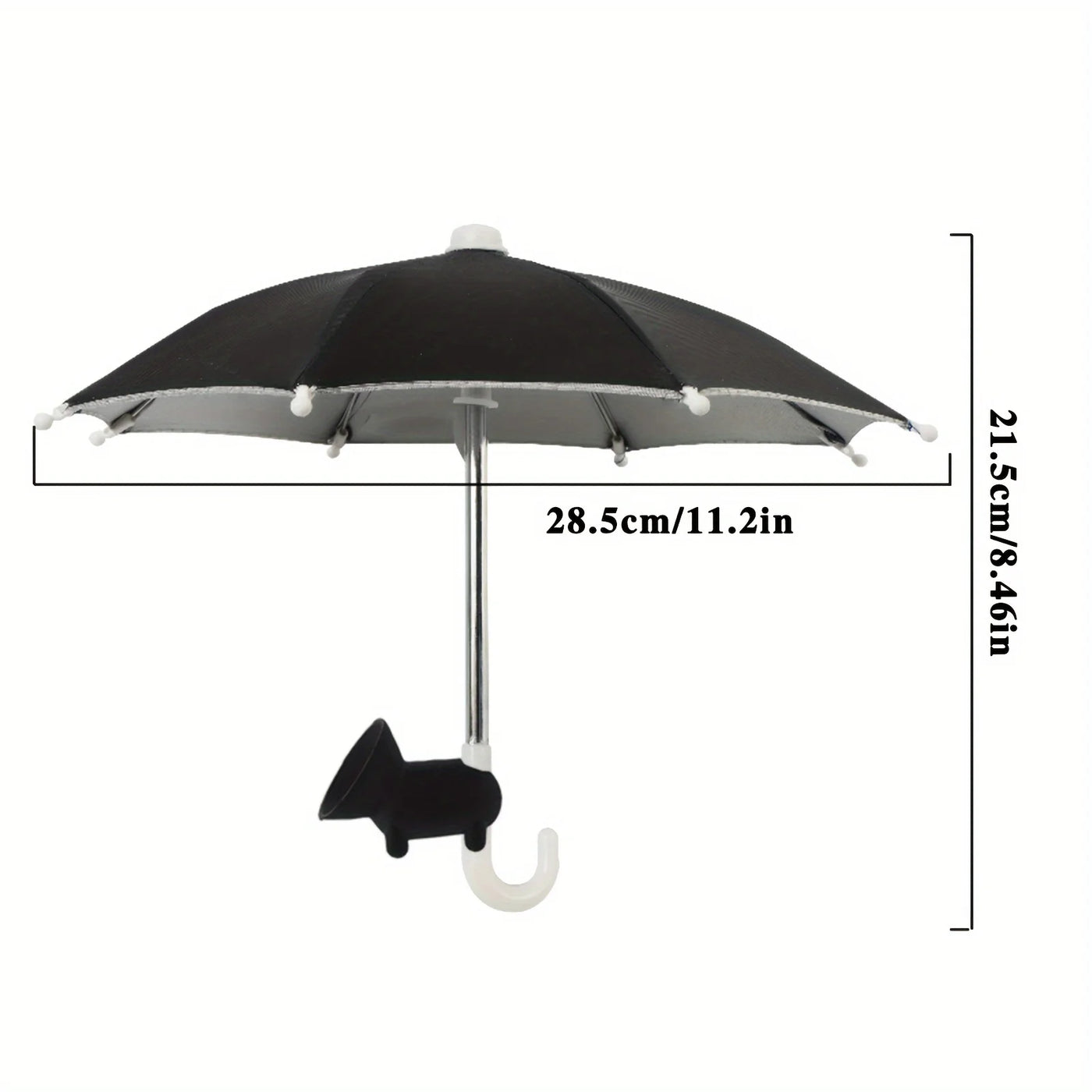 Creative Mini Umbrella Phone Stand, Universal Waterproof Holder for Smartphones, Portable Outdoor Rain & Sun Accessory