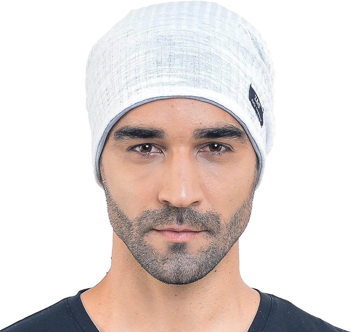 Men Slouch Hollow Beanie Thin Summer Cap Skullcap B018H