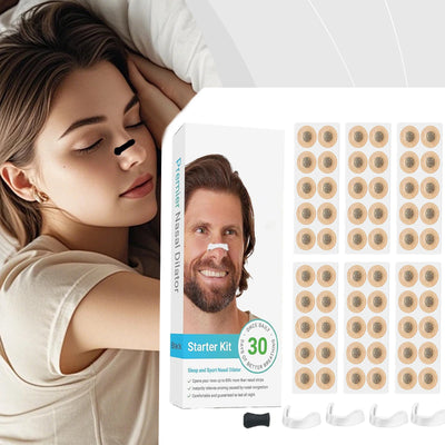 30Days Box Nasal Breathing Dilators Kits Magnetic Nose Clip Strips Increase Sports Air Intake Improve Sleeping anti Snoring