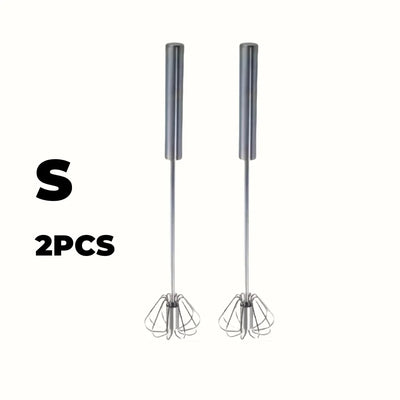 Durable Stainless Steel Semi-Automatic Egg Beater for Effortless Mixing and Beating in Kitchen Baking