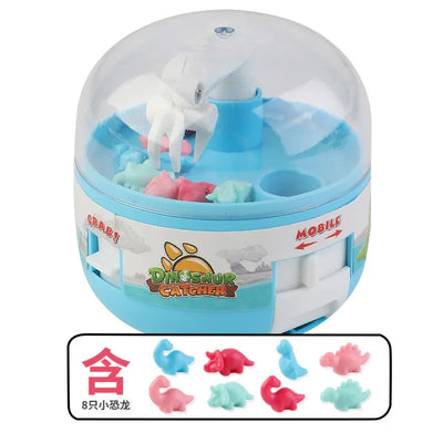 Dinosaur Figure Grabber Capsule Toy Mini Catch Fish Claw Machines anti Stress Fidget Gift Prize Fun Toy for Kid Adult Tiny Stuff