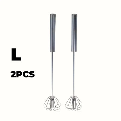 Durable Stainless Steel Semi-Automatic Egg Beater for Effortless Mixing and Beating in Kitchen Baking