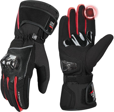 Motorcycle Gloves for Men Women Rainproof Riding Gloves with Touchscreen Waterproof Warm Anti-Slip Motorcycle Gloves for ATV Snowmobile Skiing Riding