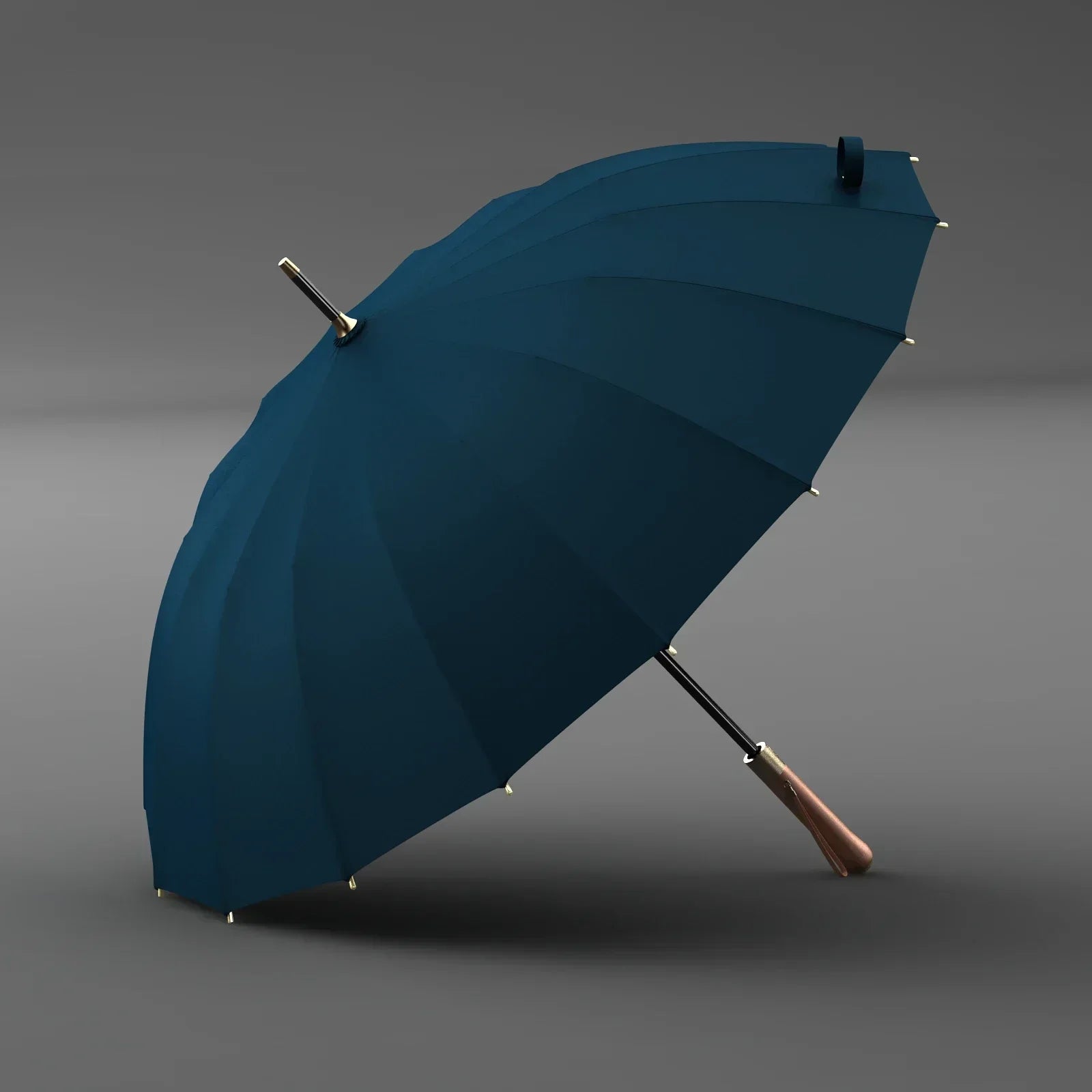 Luxury 16K Long Umbrella Men Windproof Wooden Automatic Umbrella Rain Women Strong Big  Umbrella Sun Golf Parasol Outdoor