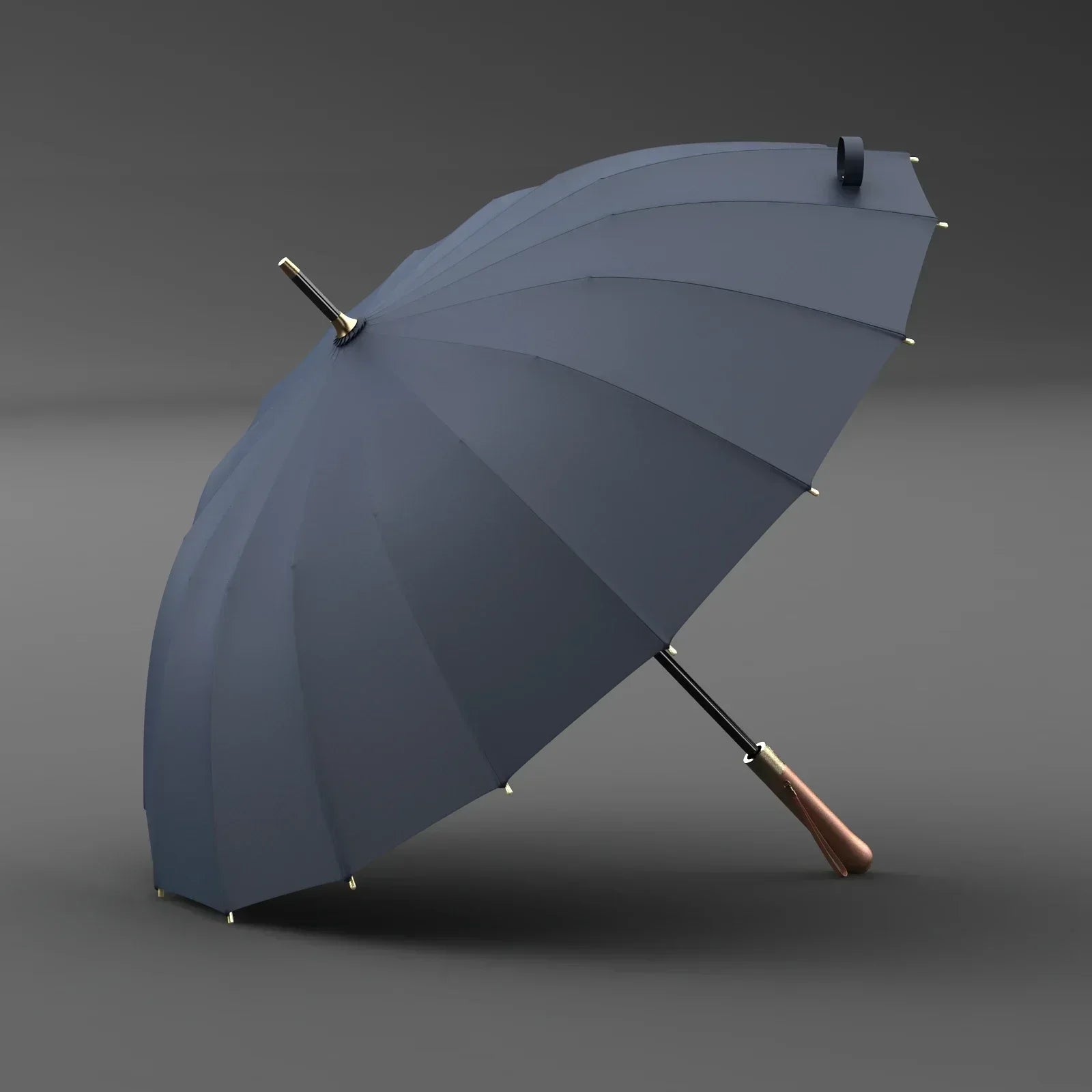 Luxury 16K Long Umbrella Men Windproof Wooden Automatic Umbrella Rain Women Strong Big  Umbrella Sun Golf Parasol Outdoor