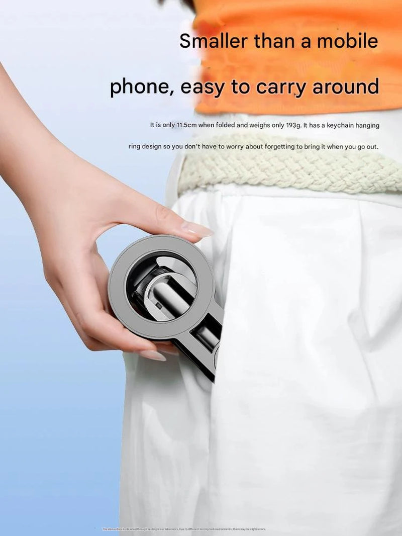 4-in-1 Multifunctional Selfie Stick with Wireless Remote Control, Magnetic Cell Phone Clip, and 360° Rotation