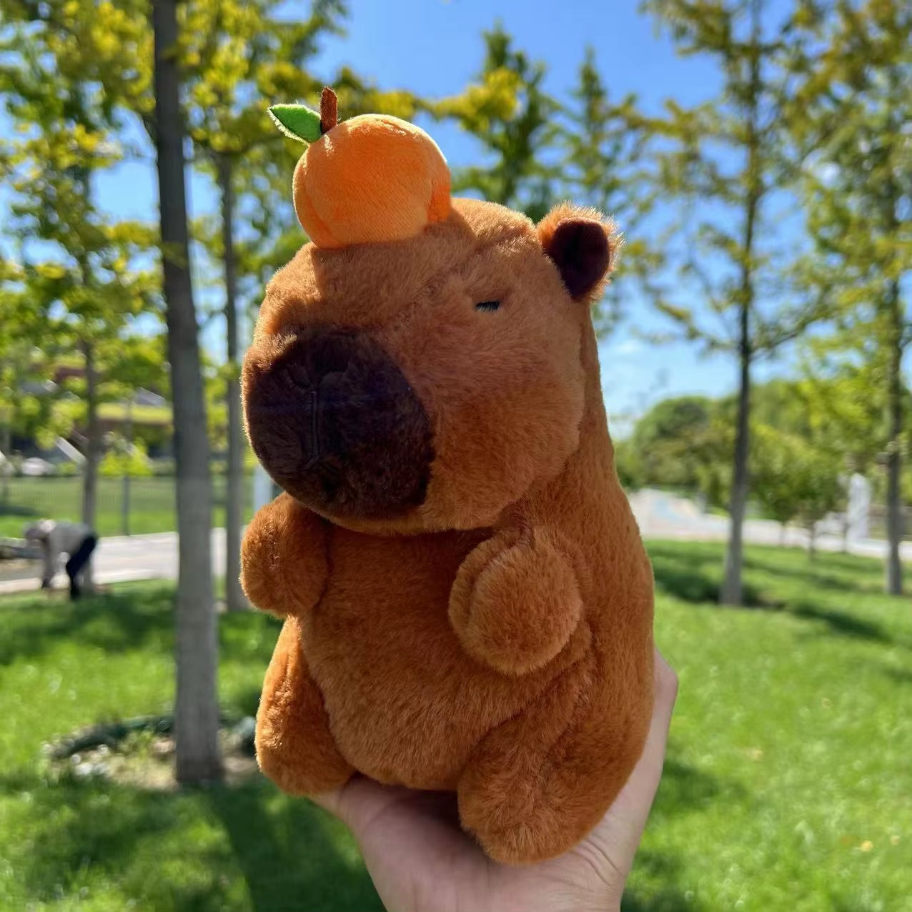 New 21Cm Capybara Plush Toy Simulation Capibara Anime Fluffty Toy Cute Soft Stuffed Animals Doll Plush Christmas Gifts for Kids