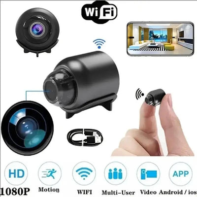 Wifi Mini Nanny Camera Wireless Camera, Suitable for Home Office Security, Pet Dog Camera Indoor, House Security Camera, Room Camera, TF Card Storage and Cloud Storage