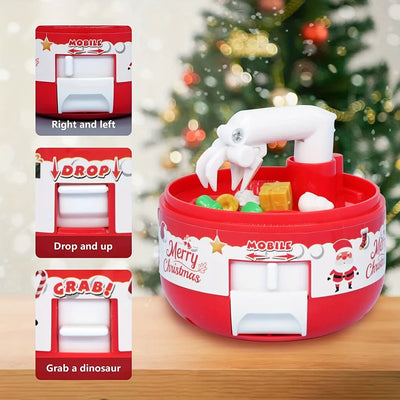 Dinosaur Figure Grabber Capsule Toy Mini Catch Fish Claw Machines anti Stress Fidget Gift Prize Fun Toy for Kid Adult Tiny Stuff