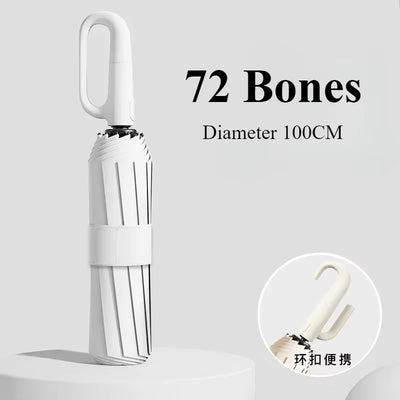 Strong Windproof Automatic Umbrella Sunshade UV Protection Folding Men'S Umbrella Buckle Rain Large Parasol for Women