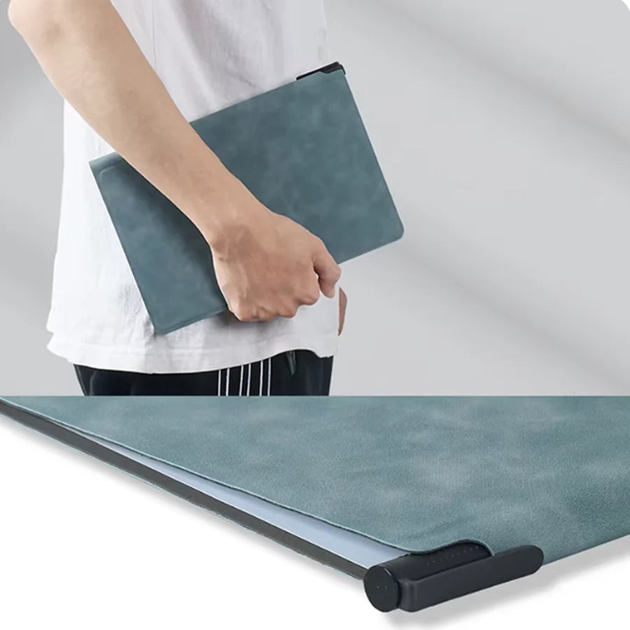 A5 Reusable Whiteboard Notebook Set with Whiteboard Pen Erasing Cloth Leather Memo Pad Weekly Planner Portable Stylish Office