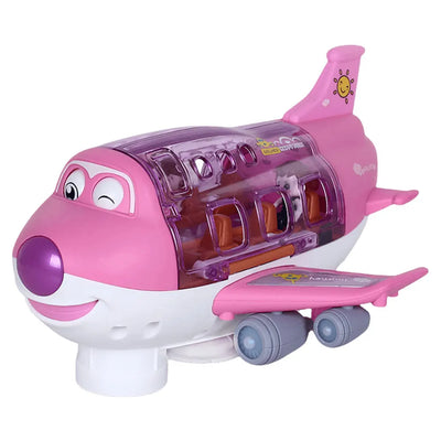 Electric Kid Transformation Aircraft Toys Car Deformation Plane Model Music Simulation Boy Children Traffic Toy Christmas Gifts