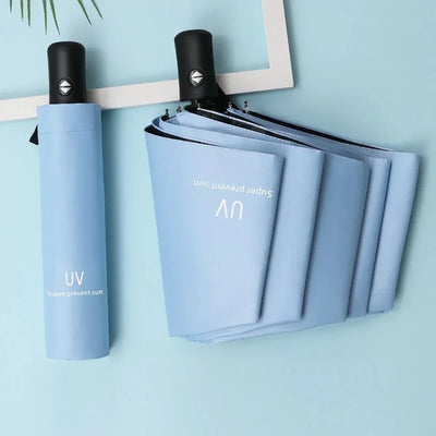 Mini Folding Automatic Umbrella anti UV Rain Sun Umbrella Fashion Portable Windproof Light Women Men Children Parasol Umbrella