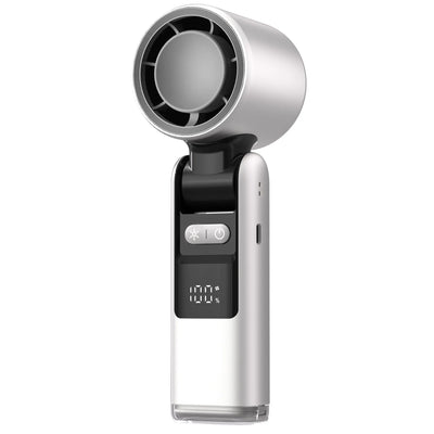 100 Turbos Chilled Ice Sensation Cold Fan Super Mini Turbo Speed Fan USB Powered Digital Display for Outdoor Camping Office Dorm