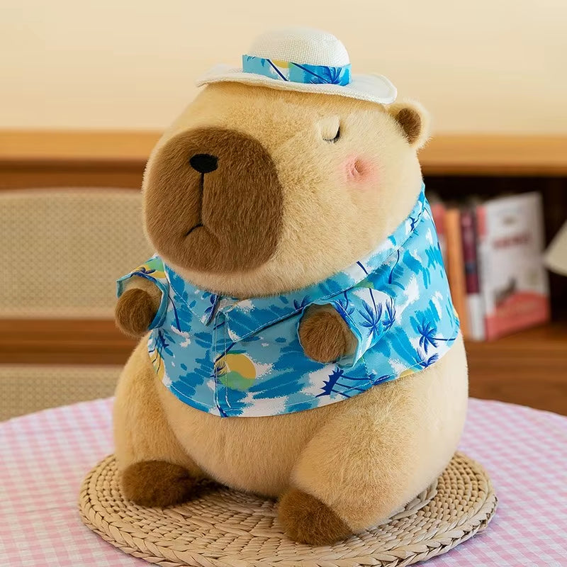 New 21Cm Capybara Plush Toy Simulation Capibara Anime Fluffty Toy Cute Soft Stuffed Animals Doll Plush Christmas Gifts for Kids