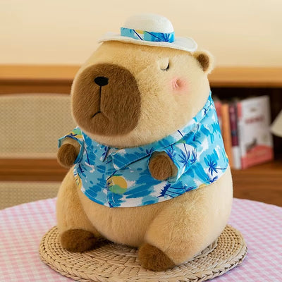 New 21Cm Capybara Plush Toy Simulation Capibara Anime Fluffty Toy Cute Soft Stuffed Animals Doll Plush Christmas Gifts for Kids