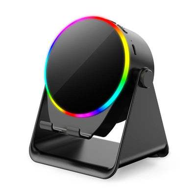 GIM Wireless Induction Audio Bluetooth Speaker, Cellphone Holder,Mobile Tablet Stand with Colorful Ambient Light,Gifts for Friend, Family