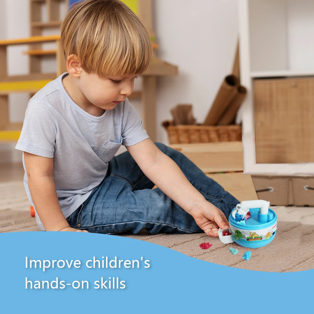 Dinosaur Figure Grabber Capsule Toy Mini Catch Fish Claw Machines anti Stress Fidget Gift Prize Fun Toy for Kid Adult Tiny Stuff